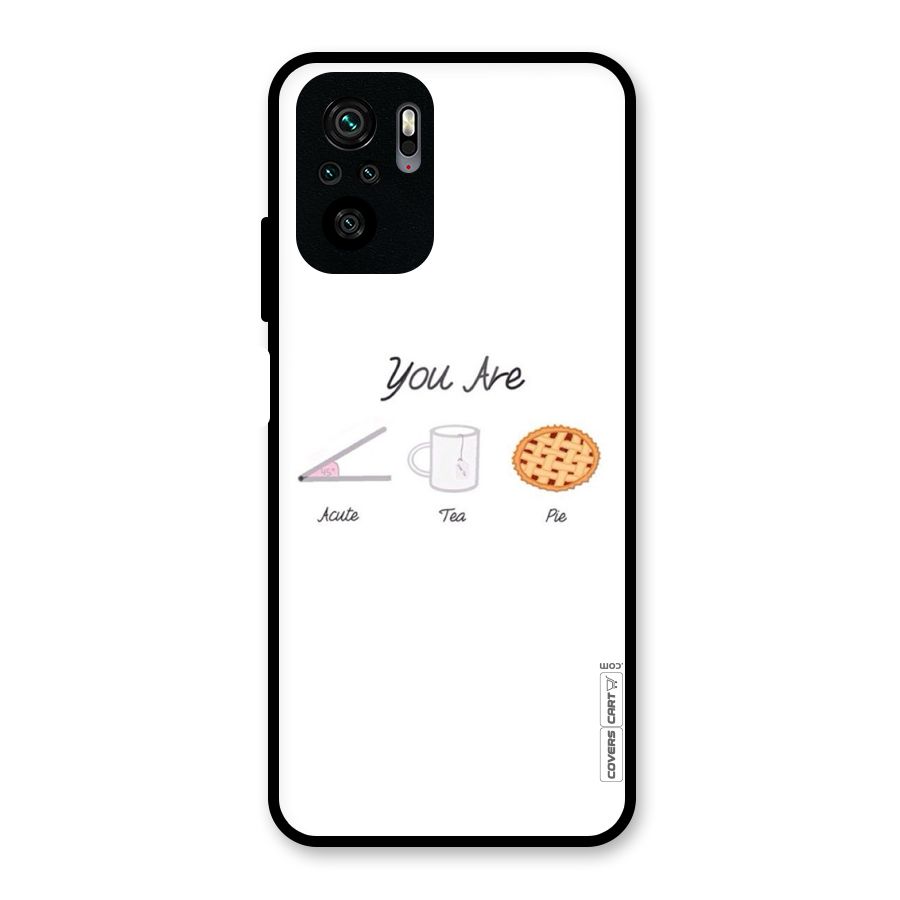 Acute Tea Pie Glass Back Case for Redmi Note 10S