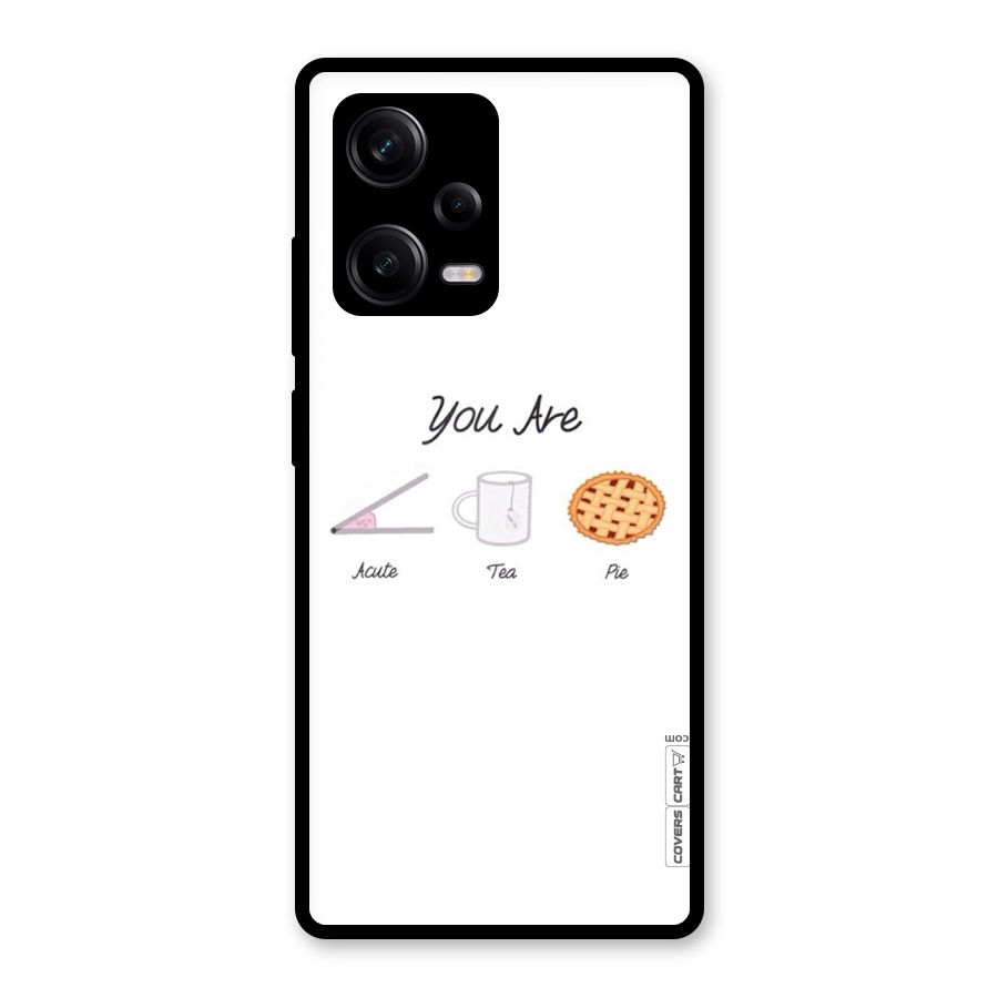 Acute Tea Pie Glass Back Case for Redmi Note 12 Pro