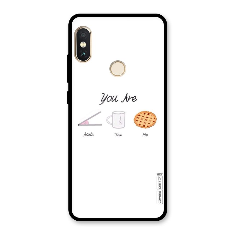 Acute Tea Pie Glass Back Case for Redmi Note 5 Pro