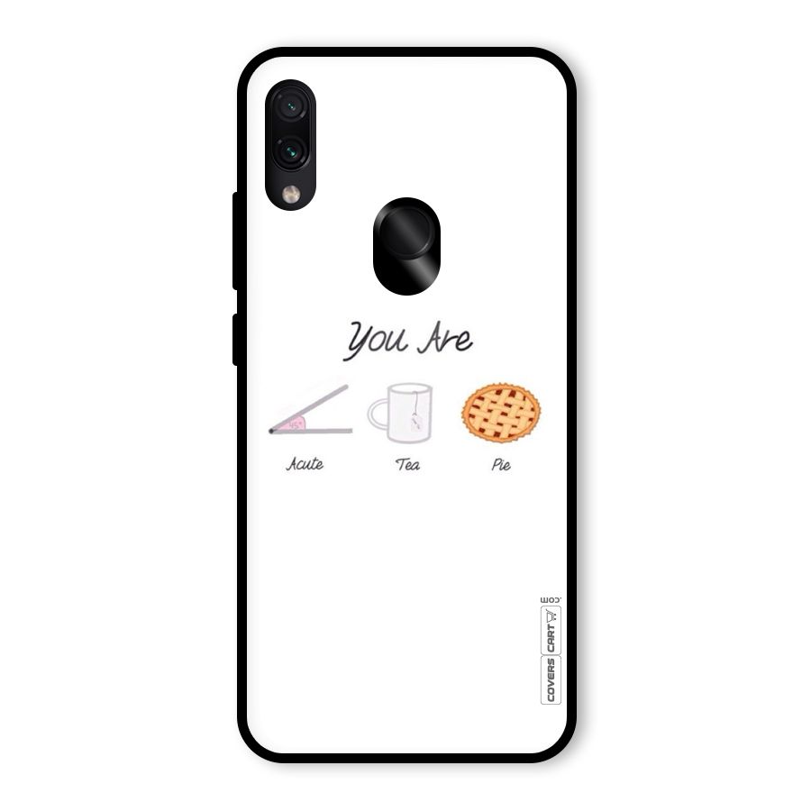 Acute Tea Pie Glass Back Case for Redmi Note 7 Pro