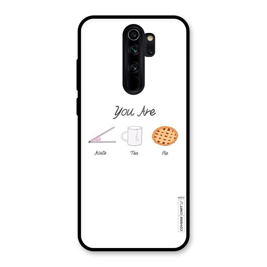 Acute Tea Pie Glass Back Case for Redmi Note 8 Pro