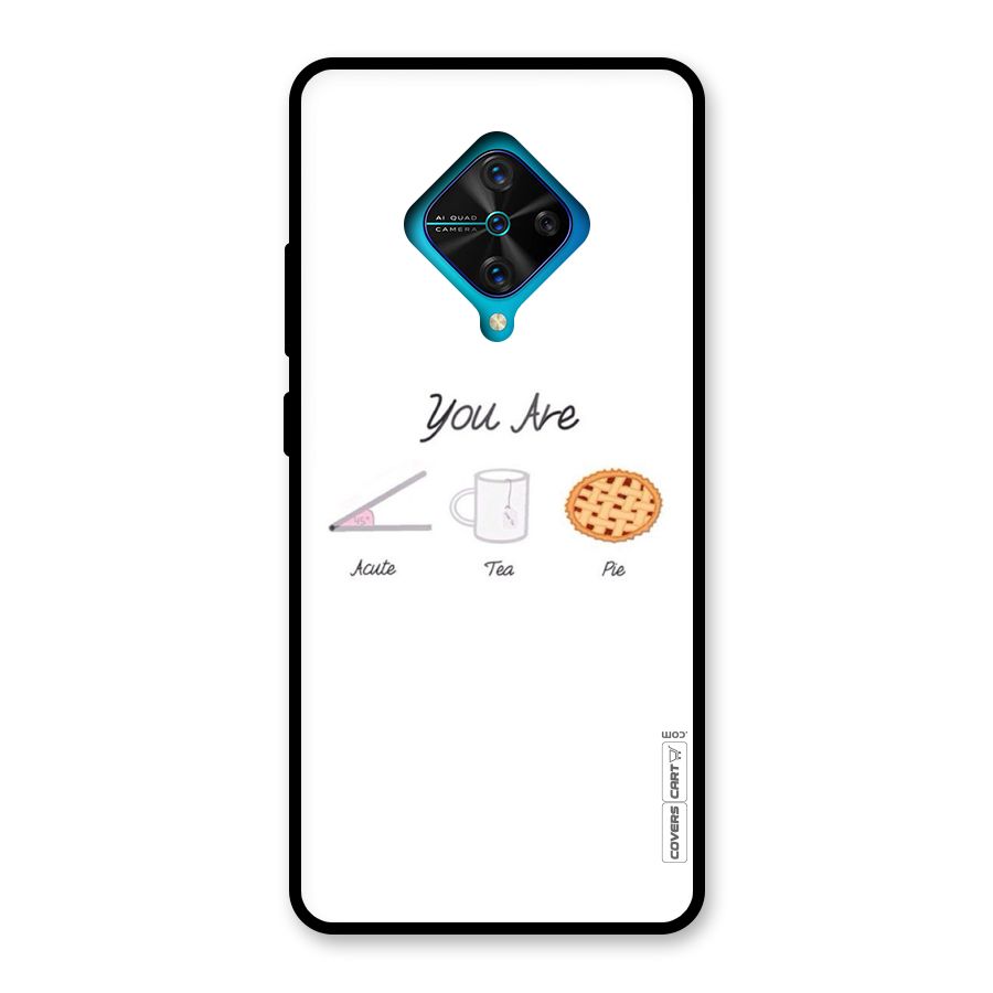 Acute Tea Pie Glass Back Case for Vivo S1 Pro