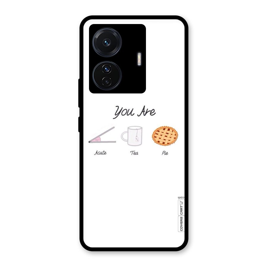 Acute Tea Pie Glass Back Case for Vivo T1 Pro