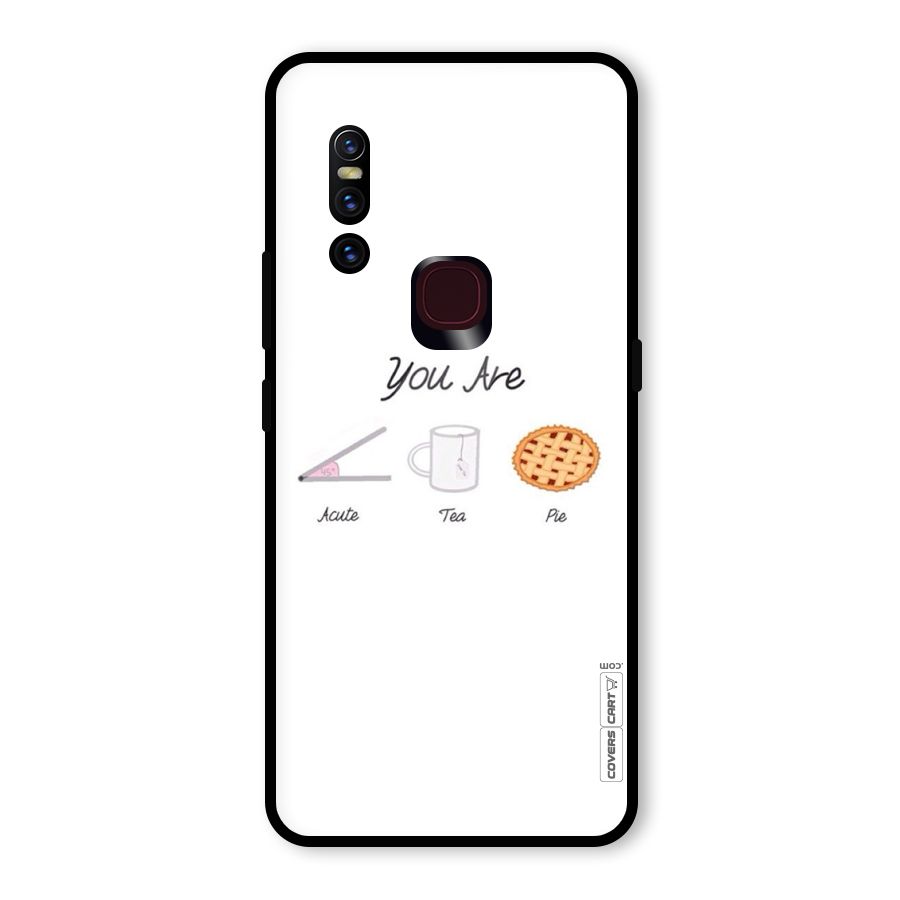 Acute Tea Pie Glass Back Case for Vivo V15