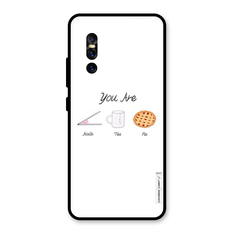 Acute Tea Pie Glass Back Case for Vivo V15 Pro