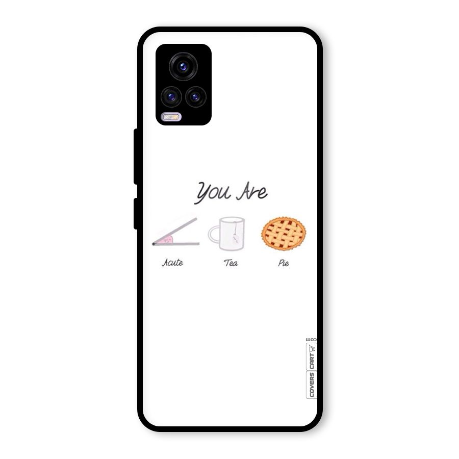 Acute Tea Pie Glass Back Case for Vivo V20