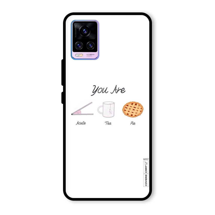 Acute Tea Pie Glass Back Case for Vivo V20 Pro