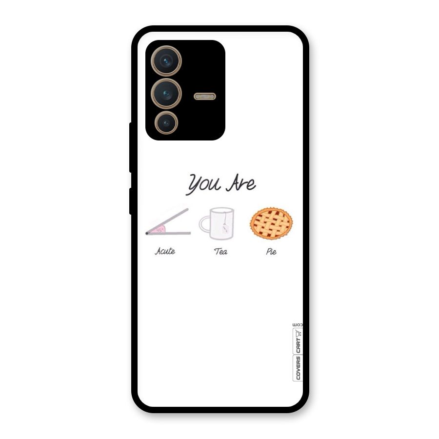 Acute Tea Pie Glass Back Case for Vivo V23 5G