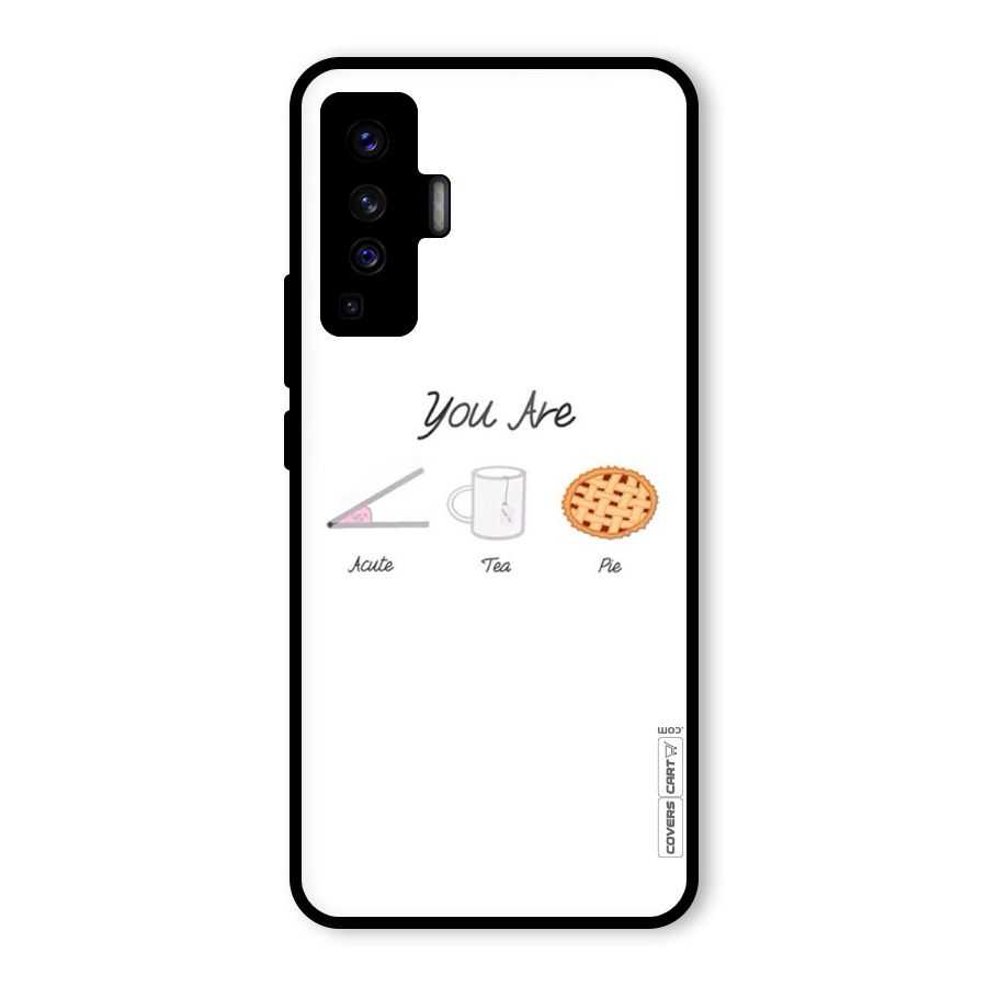 Acute Tea Pie Glass Back Case for Vivo X50