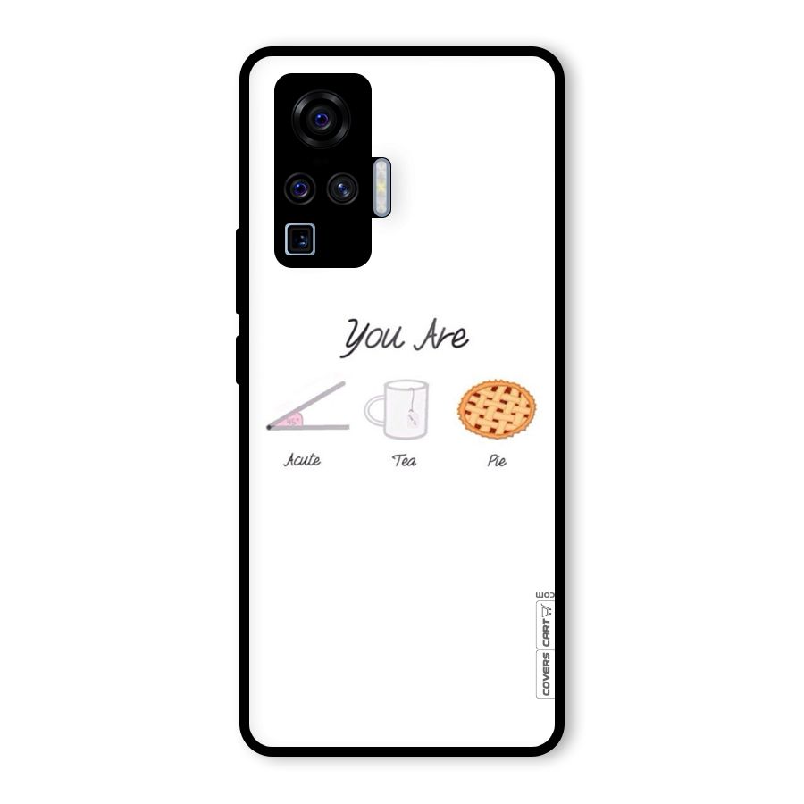 Acute Tea Pie Glass Back Case for Vivo X50 Pro