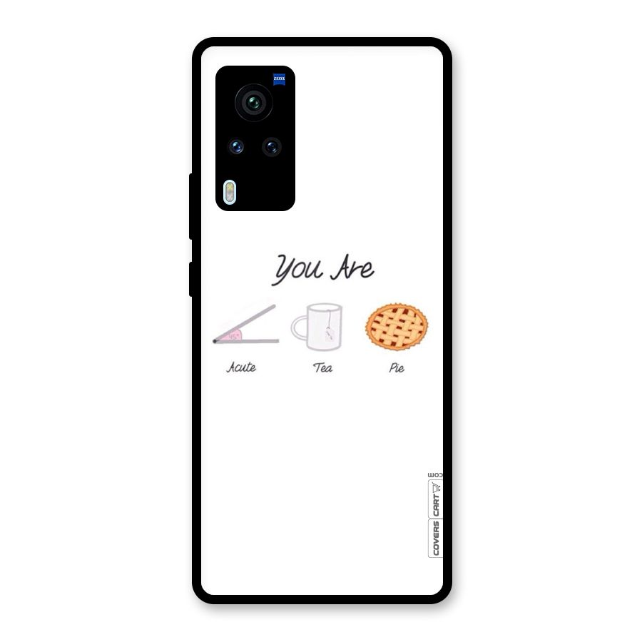 Acute Tea Pie Glass Back Case for Vivo X60 Pro