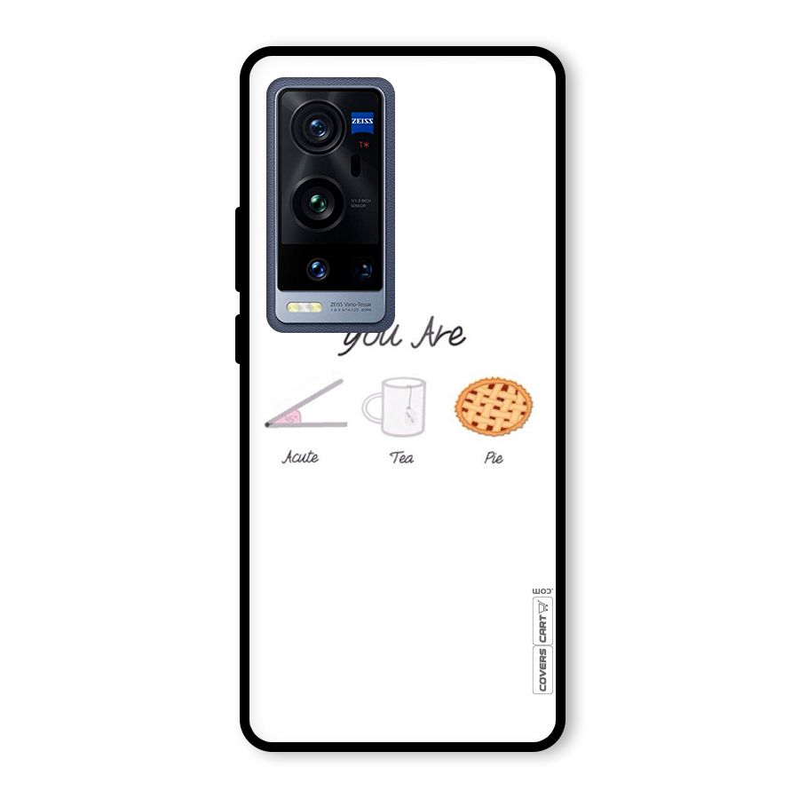 Acute Tea Pie Glass Back Case for Vivo X60 Pro Plus