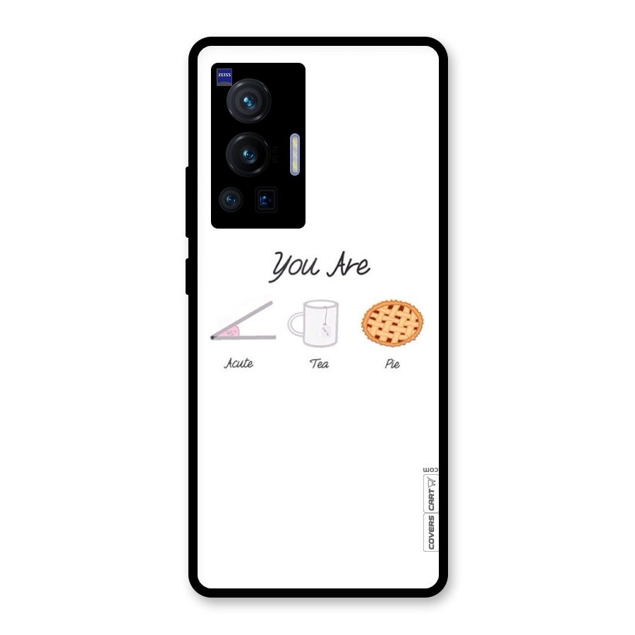 Acute Tea Pie Glass Back Case for Vivo X70 Pro