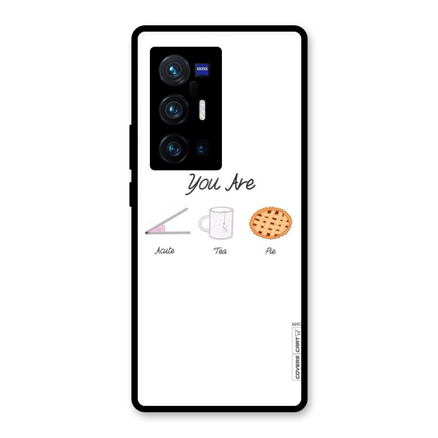 Acute Tea Pie Glass Back Case for Vivo X70 Pro Plus