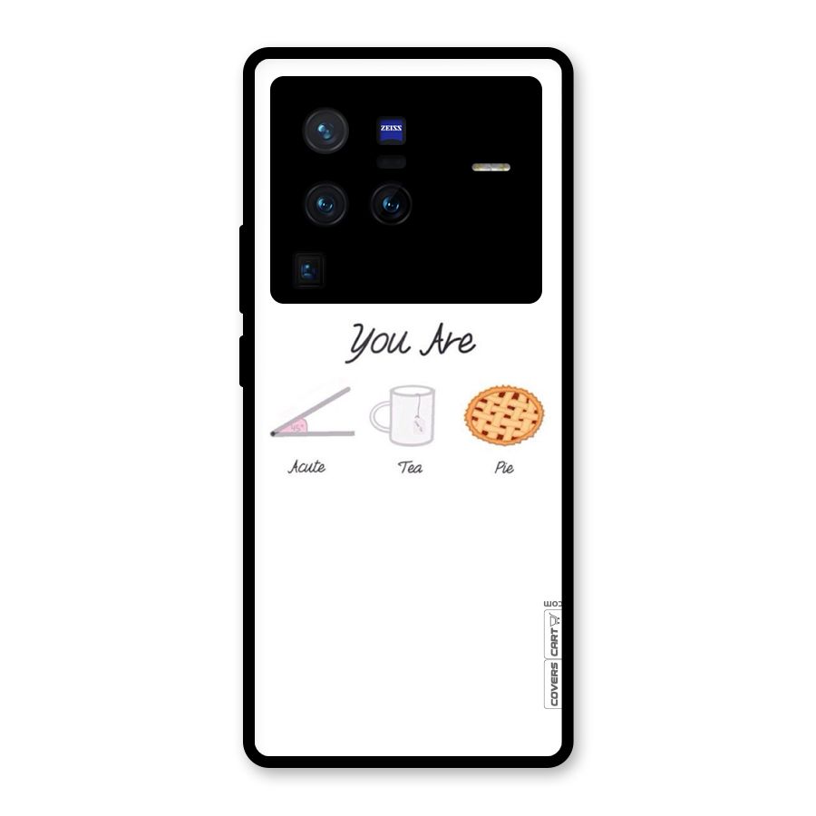 Acute Tea Pie Glass Back Case for Vivo X80 Pro