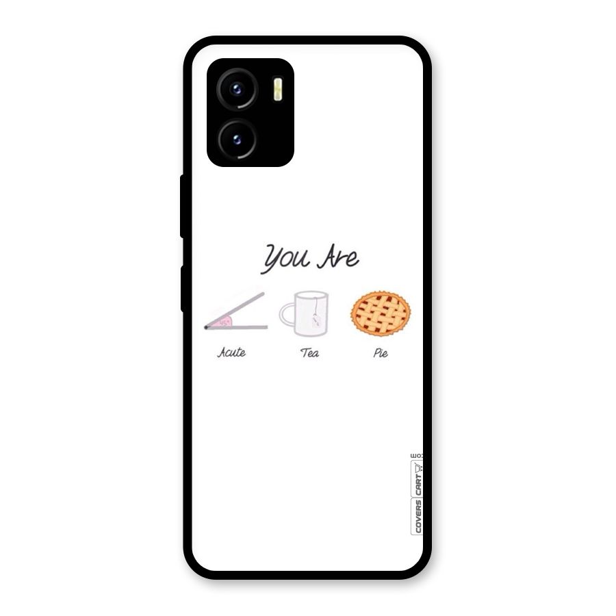 Acute Tea Pie Glass Back Case for Vivo Y15s