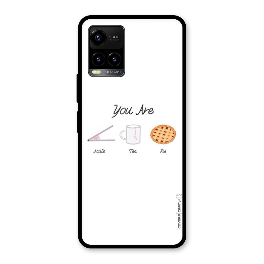 Acute Tea Pie Glass Back Case for Vivo Y21A