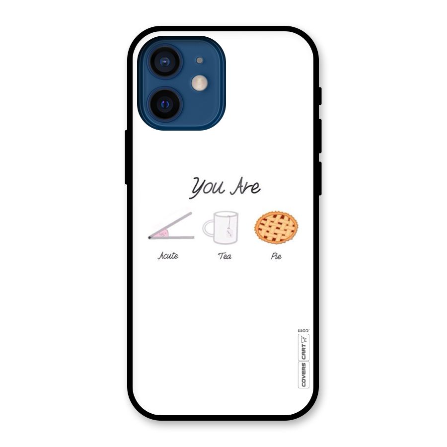 Acute Tea Pie Glass Back Case for iPhone 12 Mini