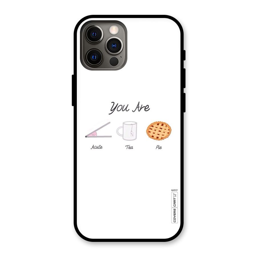 Acute Tea Pie Glass Back Case for iPhone 12 Pro
