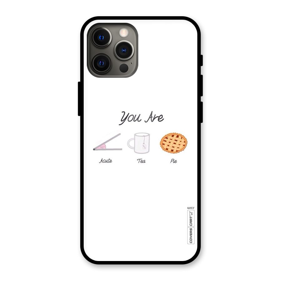 Acute Tea Pie Glass Back Case for iPhone 12 Pro Max