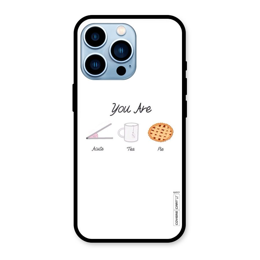 Acute Tea Pie Glass Back Case for iPhone 13 Pro