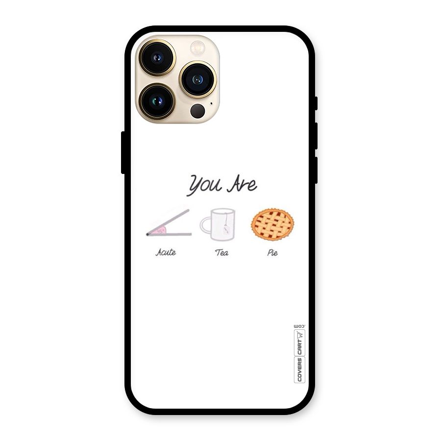 Acute Tea Pie Glass Back Case for iPhone 13 Pro Max
