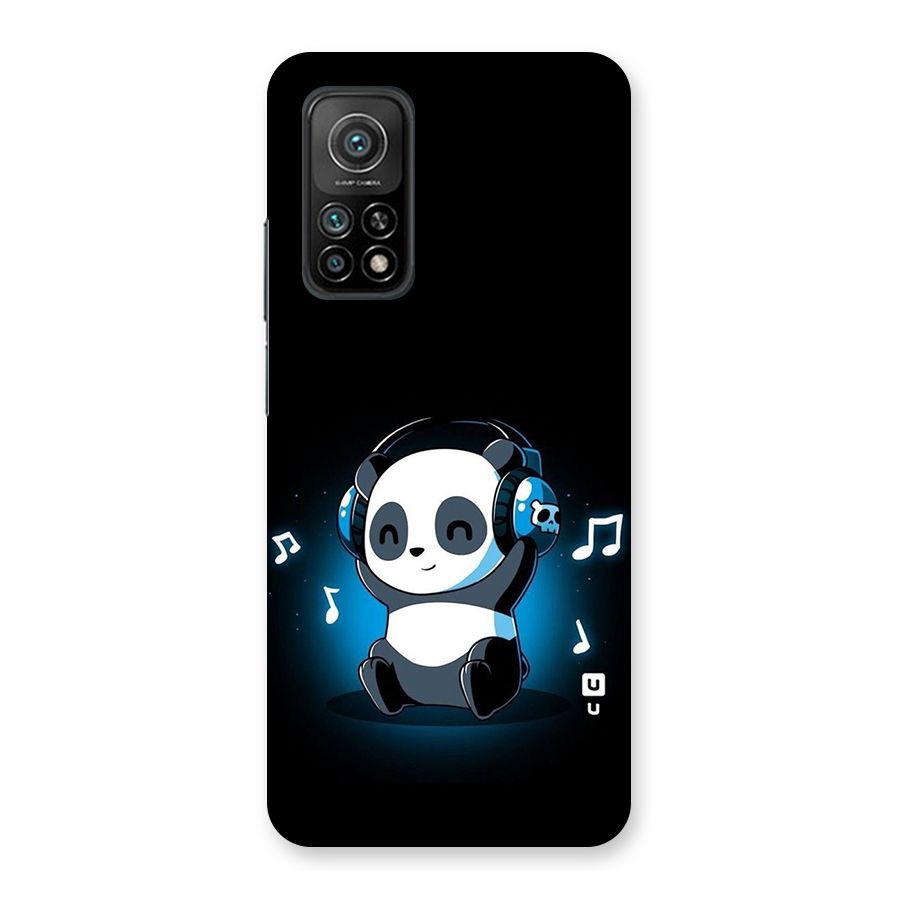 Adorable Panda Enjoying Music Back Case for Mi 10T Pro 5G