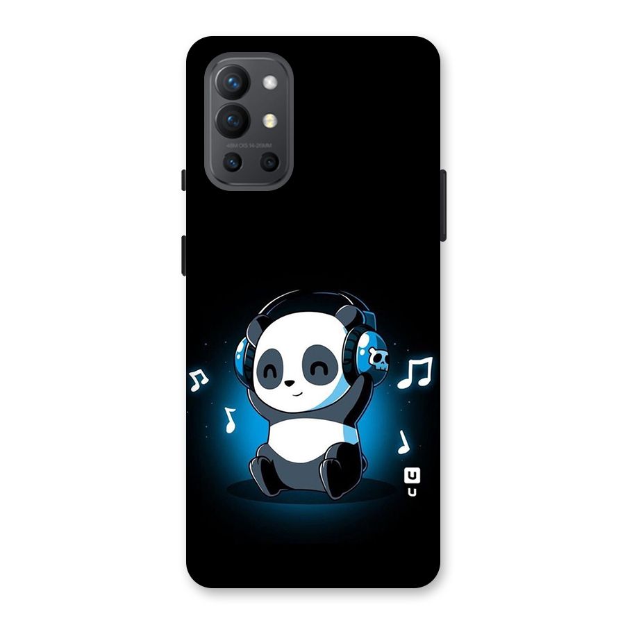 Adorable Panda Enjoying Music Back Case for OnePlus 9R