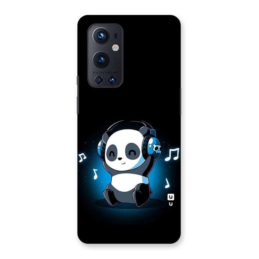 Adorable Panda Enjoying Music Back Case for OnePlus 9 Pro