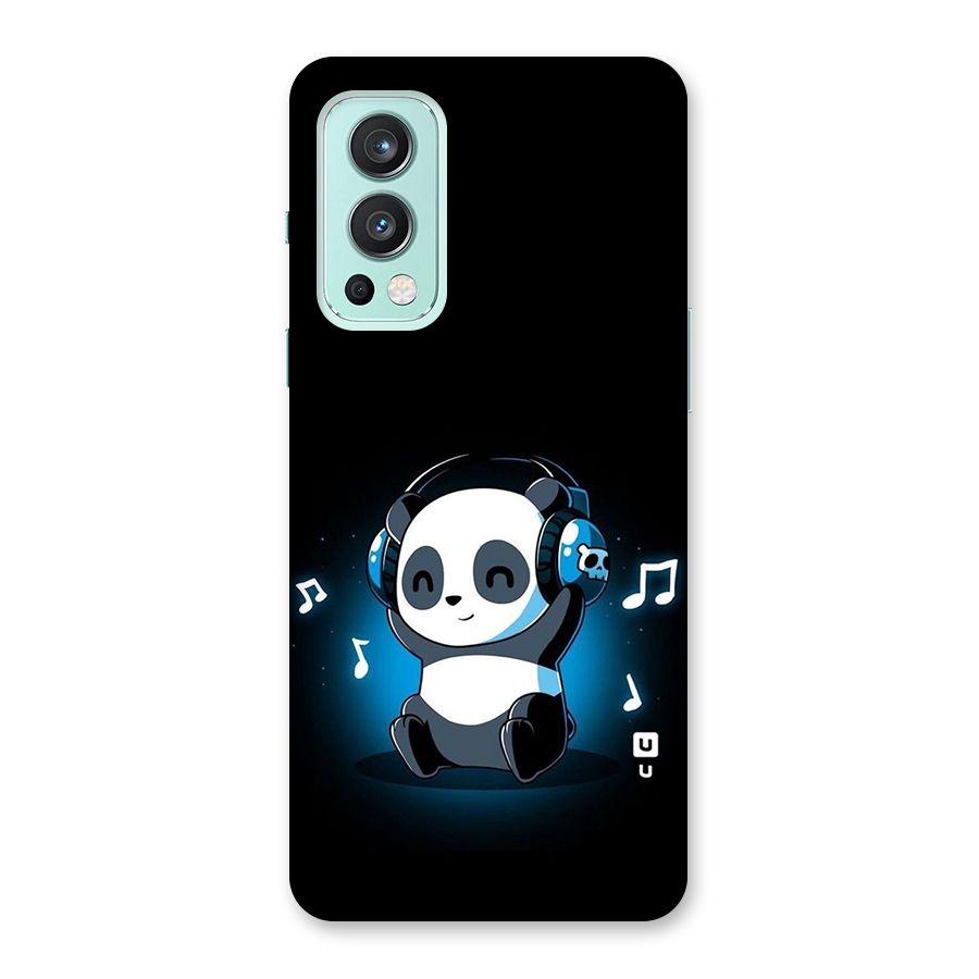 Adorable Panda Enjoying Music Back Case for OnePlus Nord 2 5G