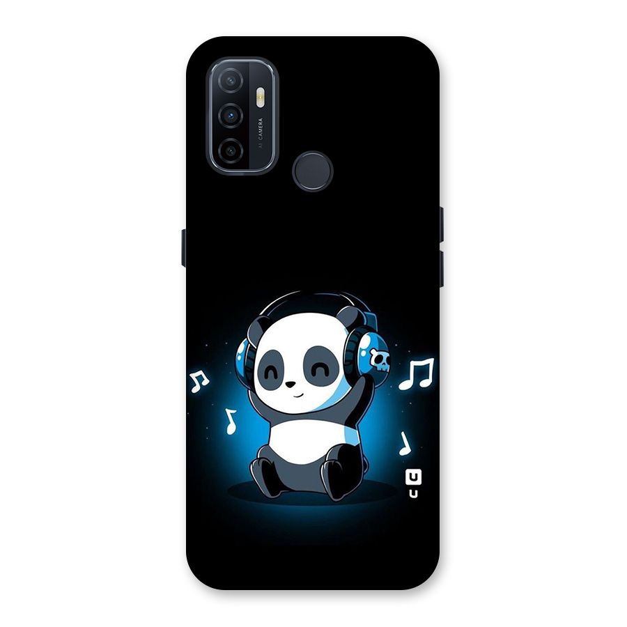 Adorable Panda Enjoying Music Back Case for Oppo A32