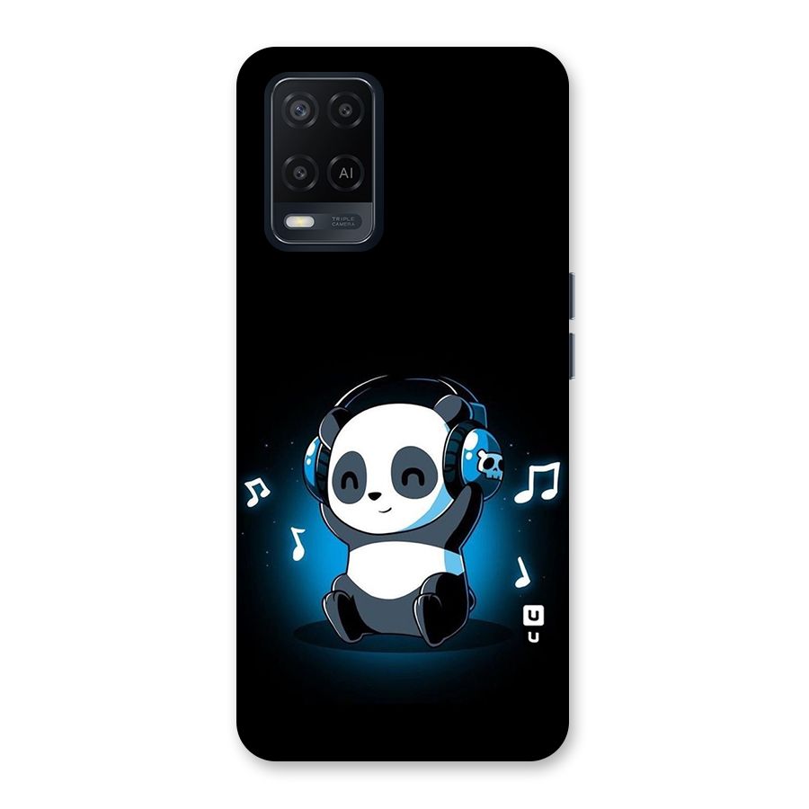 Adorable Panda Enjoying Music Back Case for Oppo A54