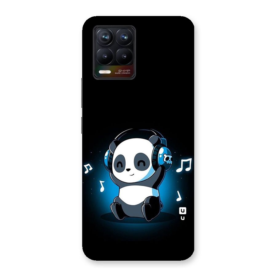 Adorable Panda Enjoying Music Back Case for Realme 8