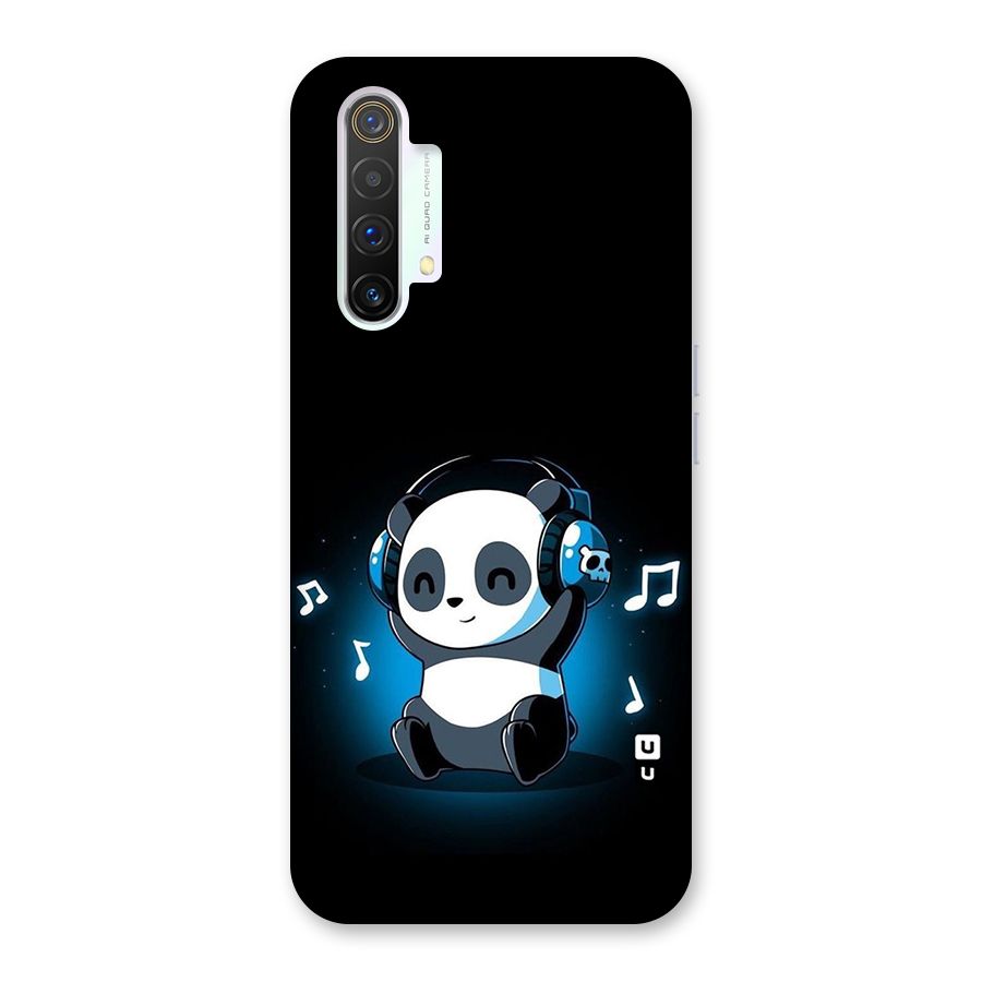 Adorable Panda Enjoying Music Back Case for Realme X3 SuperZoom