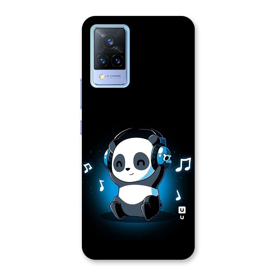 Adorable Panda Enjoying Music Back Case for Vivo V21 5G