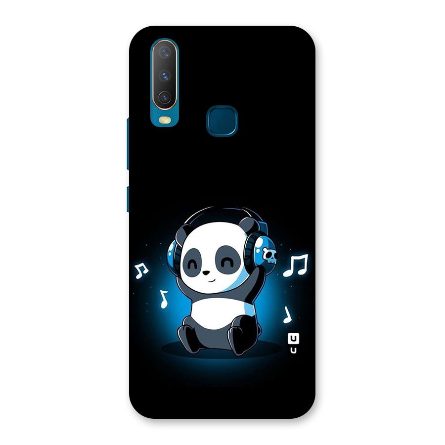 Adorable Panda Enjoying Music Back Case for Vivo Y11