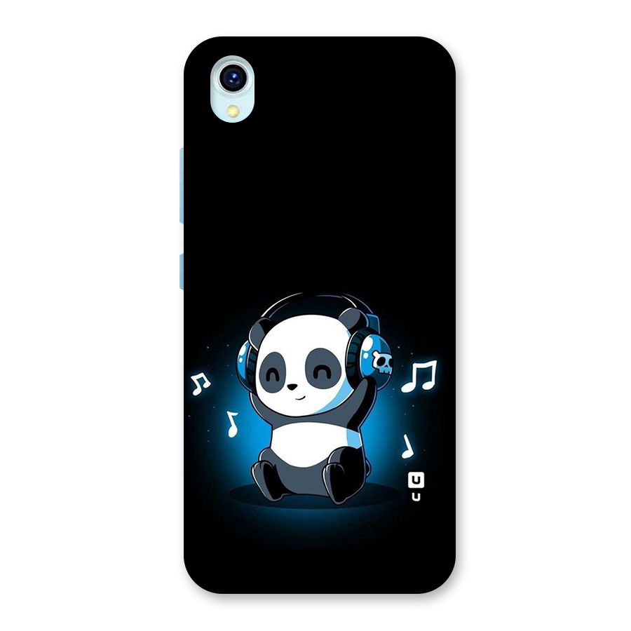 Adorable Panda Enjoying Music Back Case for Vivo Y1s