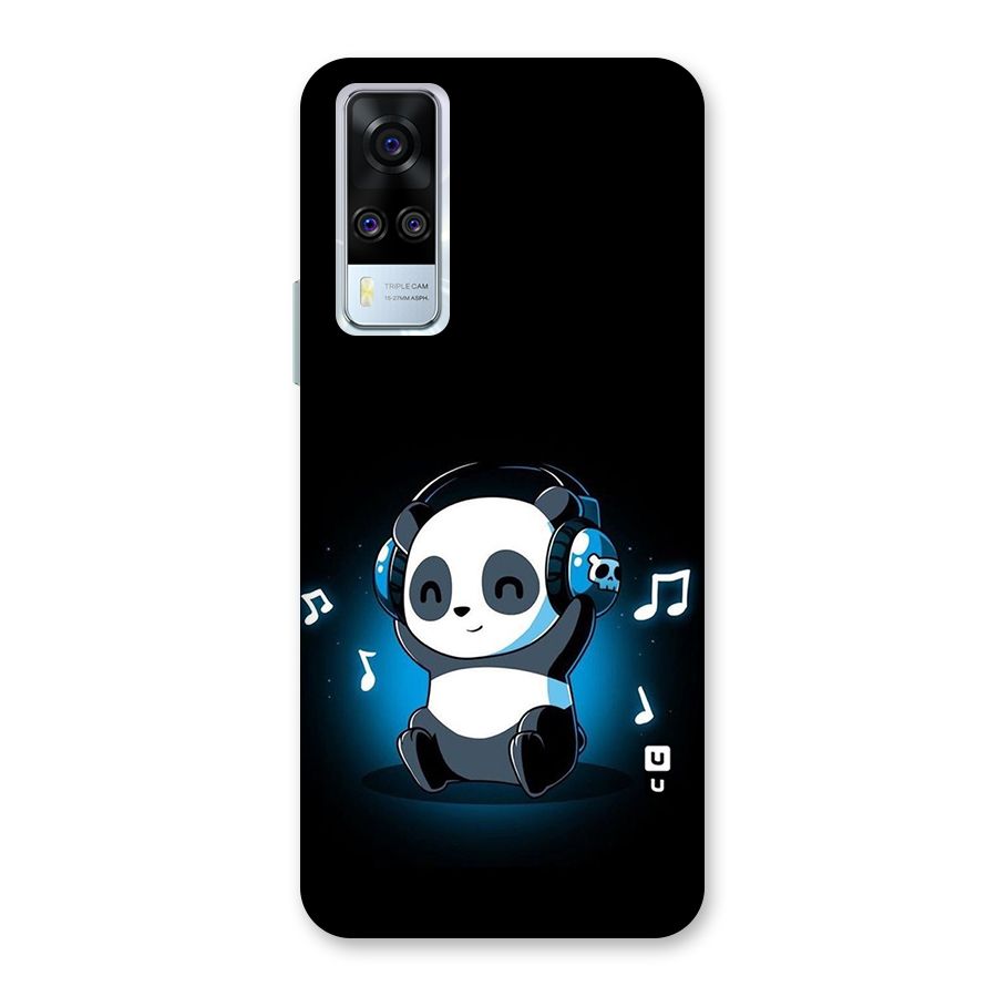 Adorable Panda Enjoying Music Back Case for Vivo Y31