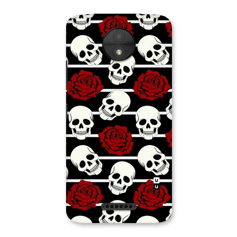 Adorable Skulls Back Case for Moto C