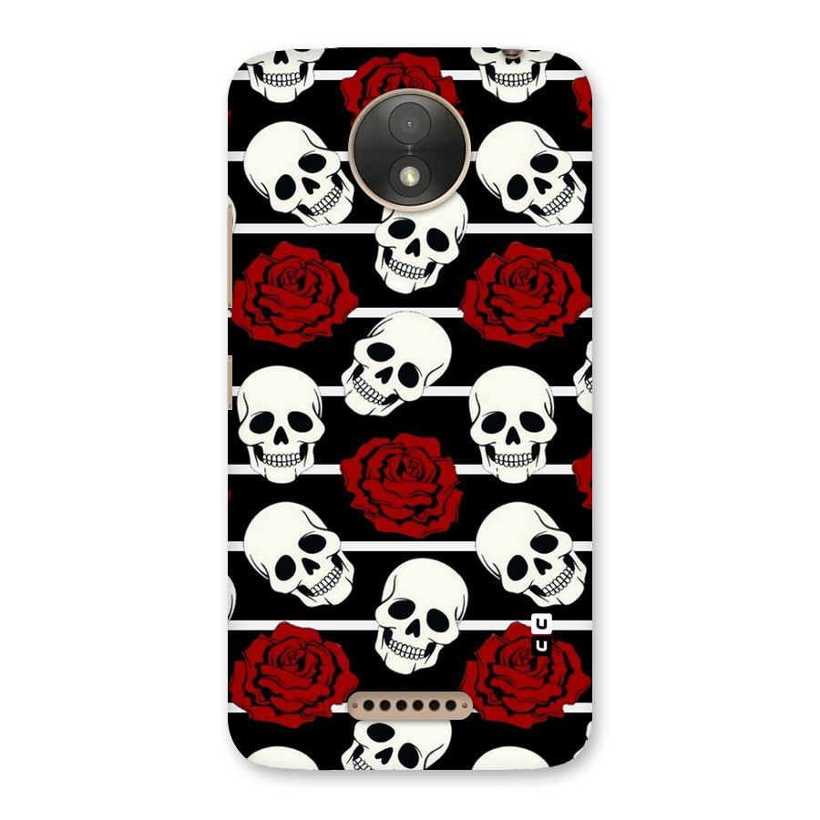 Adorable Skulls Back Case for Moto C Plus