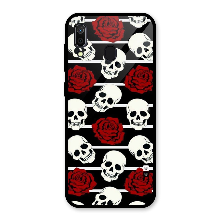 Adorable Skulls Glass Back Case for Galaxy A30