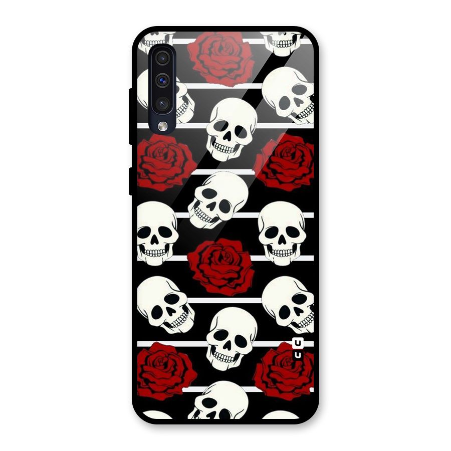 Adorable Skulls Glass Back Case for Galaxy A50