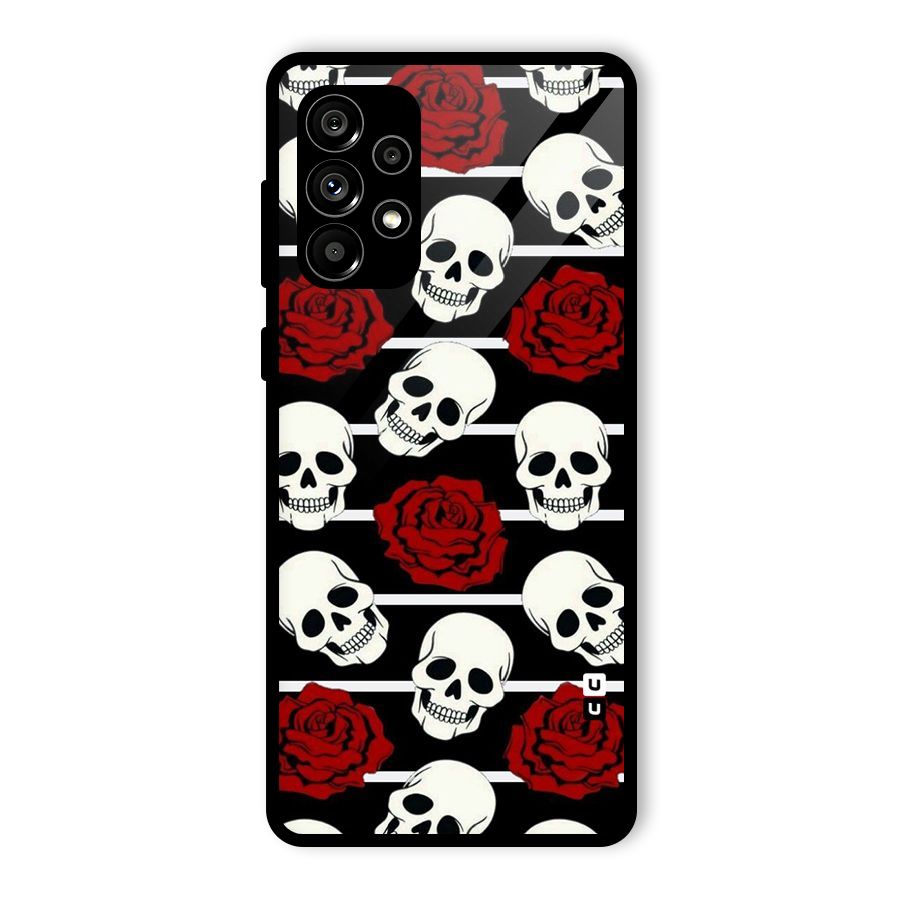 Adorable Skulls Glass Back Case for Galaxy A73 5G