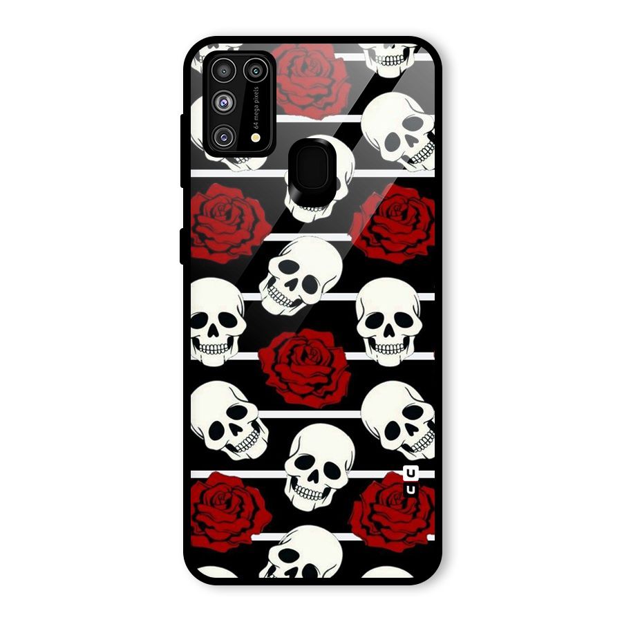 Adorable Skulls Glass Back Case for Galaxy F41