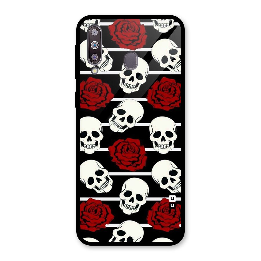 Adorable Skulls Glass Back Case for Galaxy M30