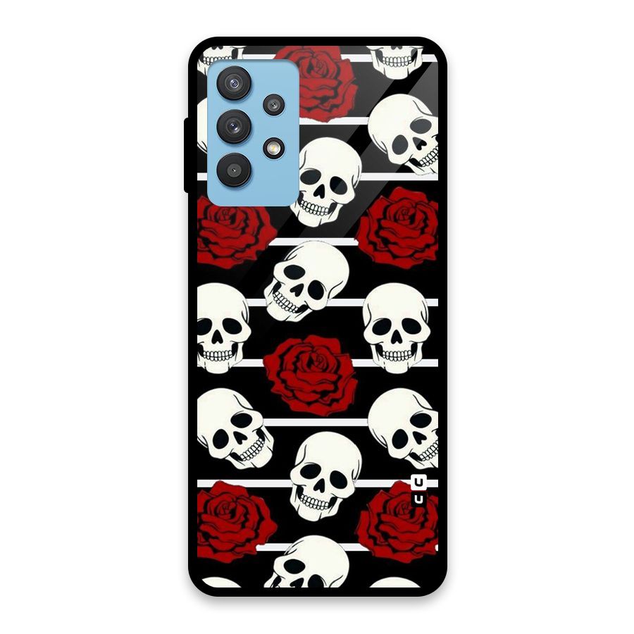 Adorable Skulls Glass Back Case for Galaxy M32 5G