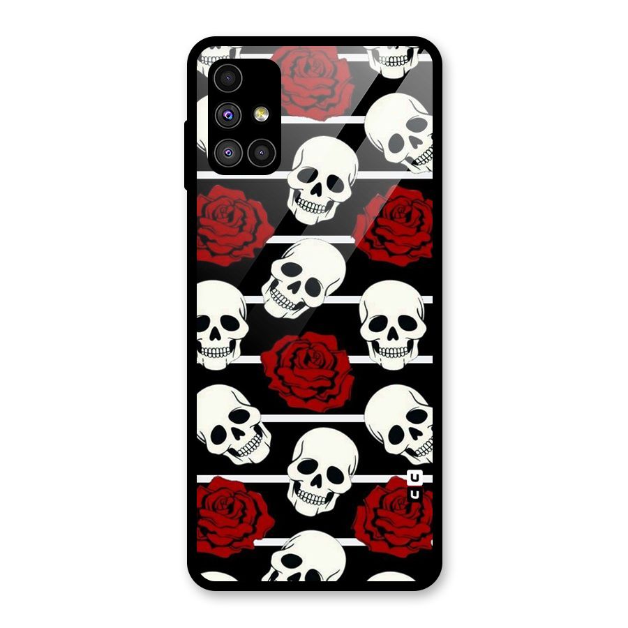 Adorable Skulls Glass Back Case for Galaxy M51