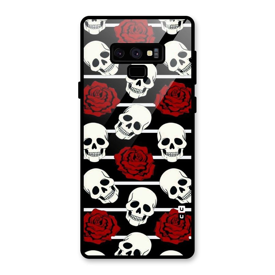Adorable Skulls Glass Back Case for Galaxy Note 9