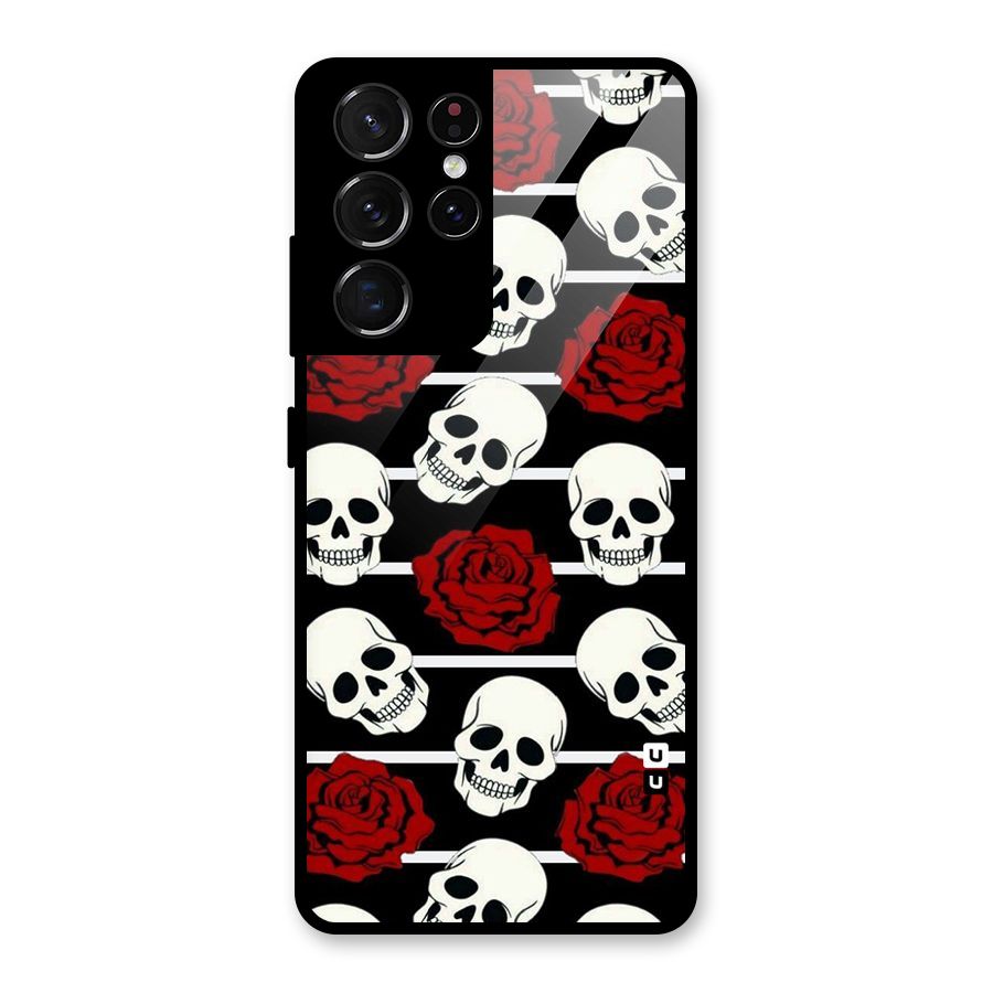 Adorable Skulls Glass Back Case for Galaxy S21 Ultra 5G