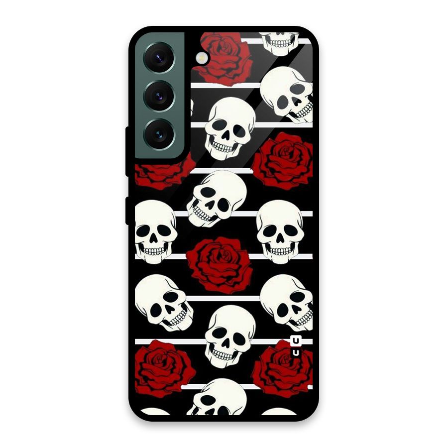 Adorable Skulls Glass Back Case for Galaxy S22 5G
